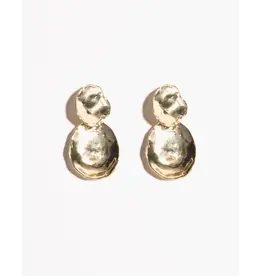 ODETTE LALO EARRINGS IN BRASS