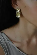 ODETTE LALO EARRINGS IN BRASS