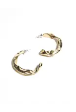 ODETTE FENDER HOOPS IN RECYCLED BRASS