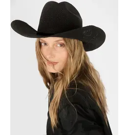 JANESSA LEONÉ AIDEN HAT IN BLACK
