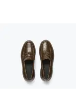 FREDA SALVADOR ELBA PENNY LOAFER IN CEDAR EMBOSSED CROC