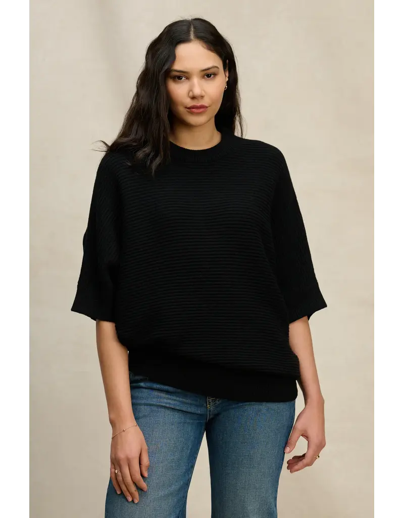 VELVET BY GRAHAM & SPENCER COCO SWEATER IN BLACK