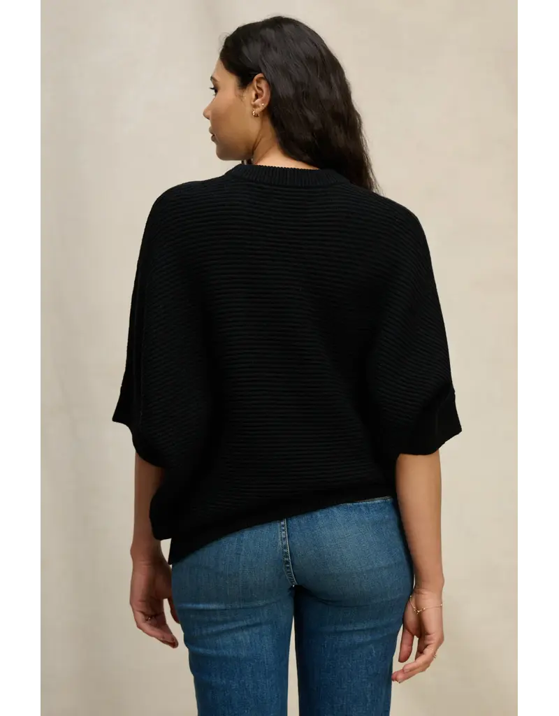 VELVET BY GRAHAM & SPENCER COCO SWEATER IN BLACK