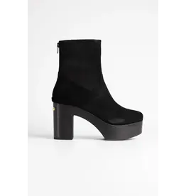 YOUYOU YERK VELVET BOOT IN NOIR
