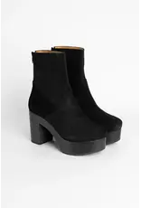 YOUYOU YERK VELVET BOOT IN NOIR