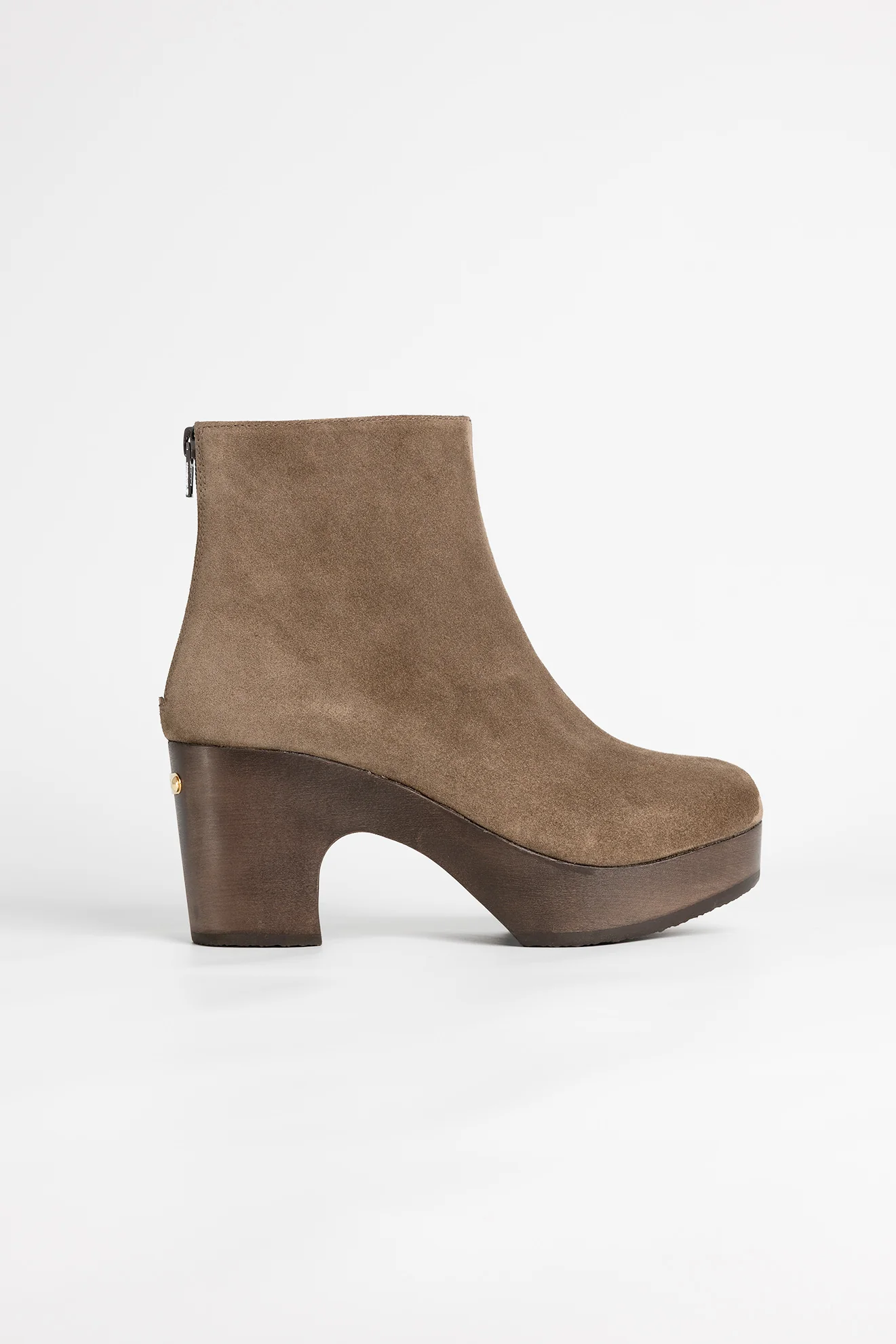 YOUYOU YAG VELVET BOOT IN TAUPE