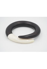 ARTISAN MADE EBONY & BONE BANGLE