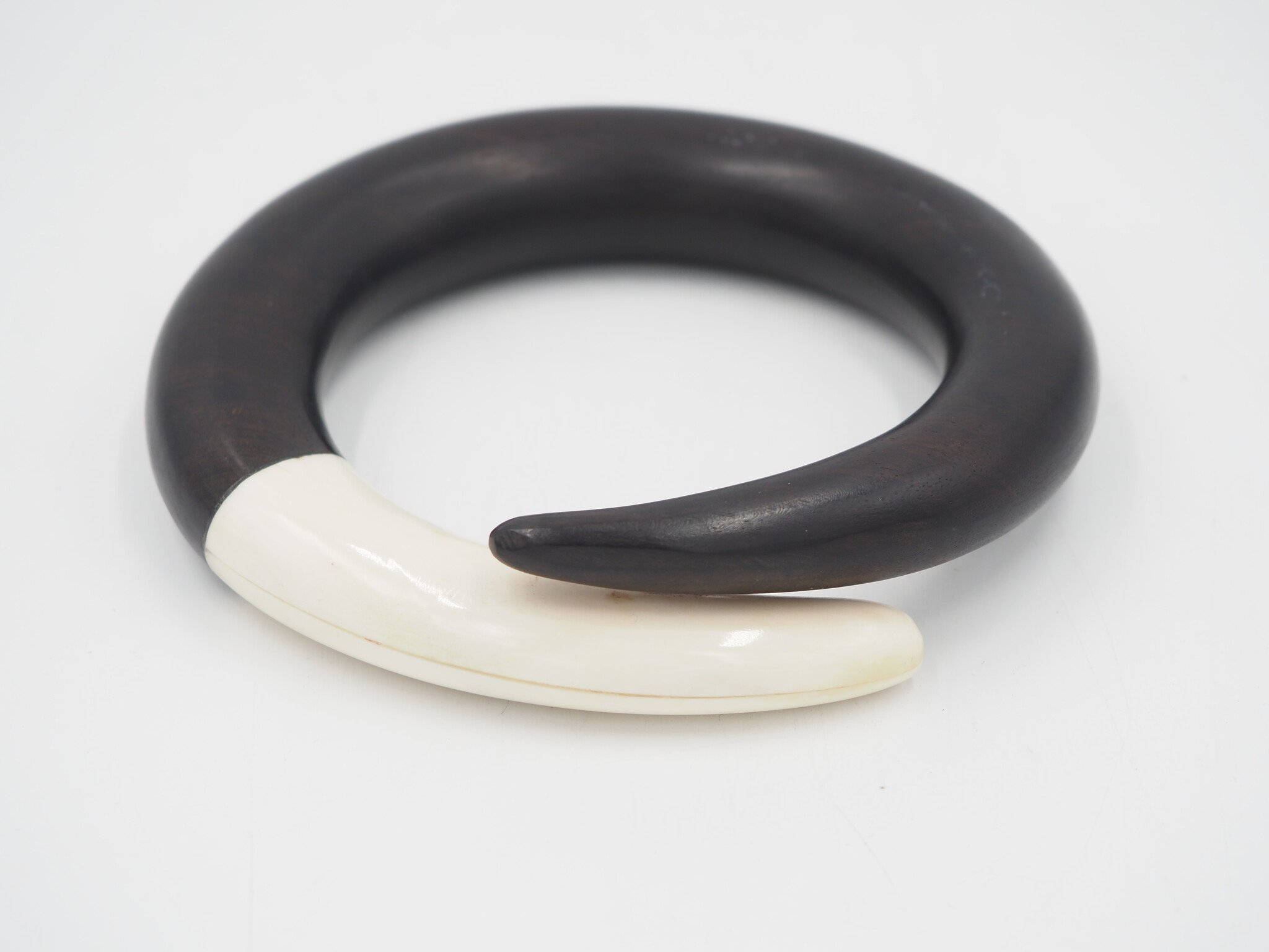 ARTISAN MADE EBONY & BONE BANGLE