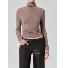 CITIZENS OF HUMANITY CARADENE TURTLENECK IN COCOA