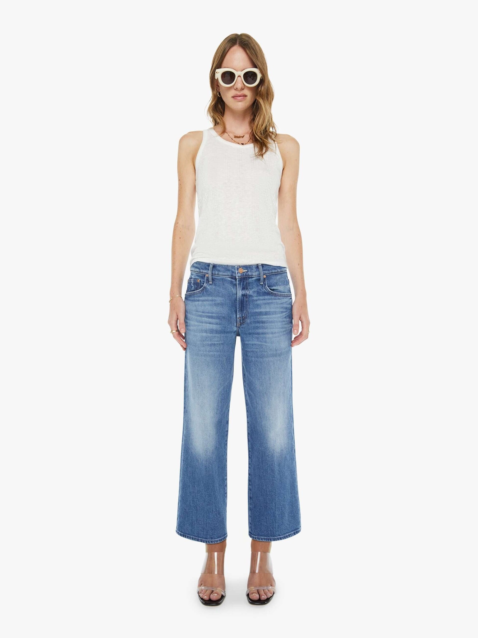 MOTHER DENIM THE MID RISE MAVEN ANKLE IN ALL YOUR EGGS IN ONE BASKET