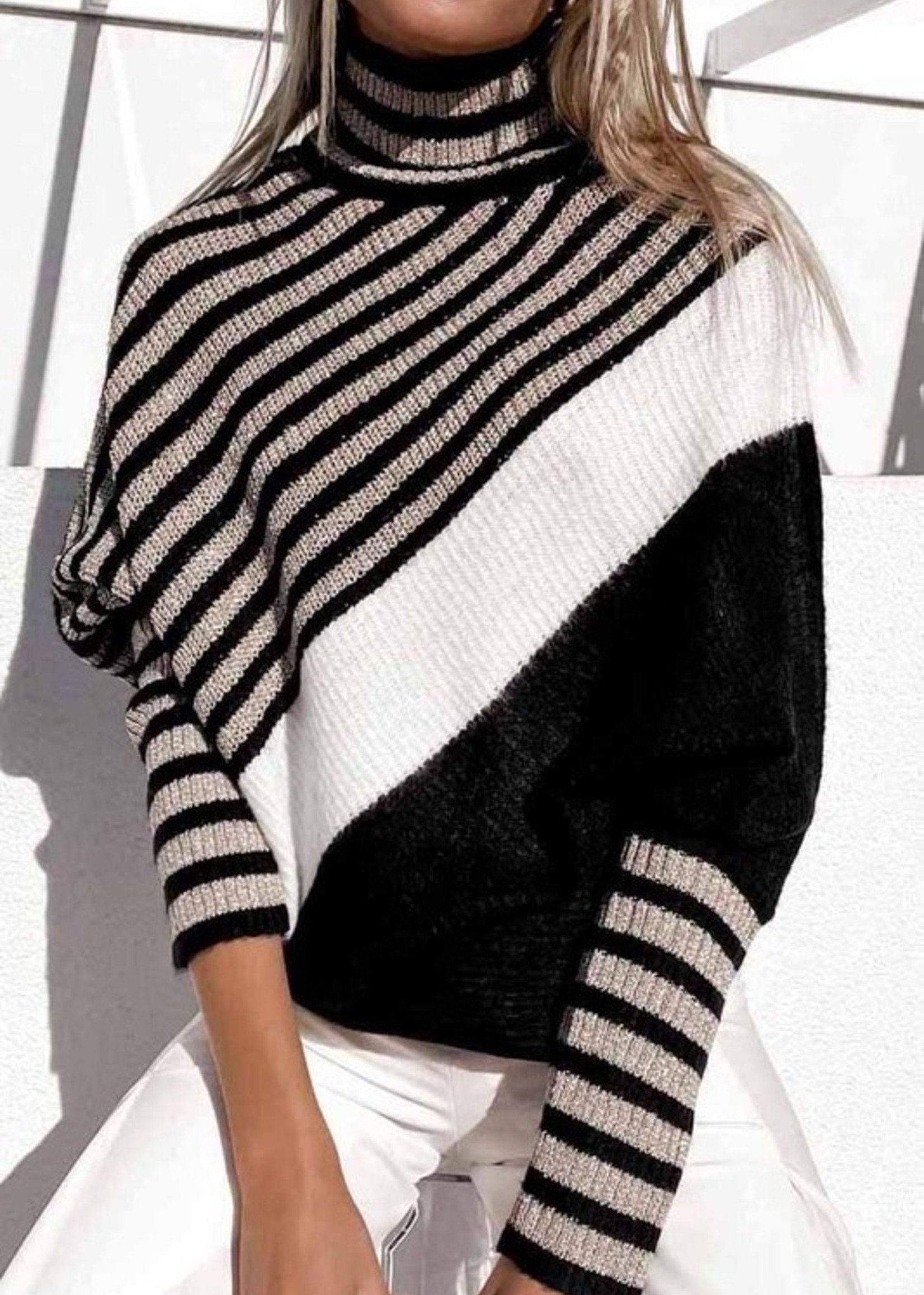 Mix stripe sweater