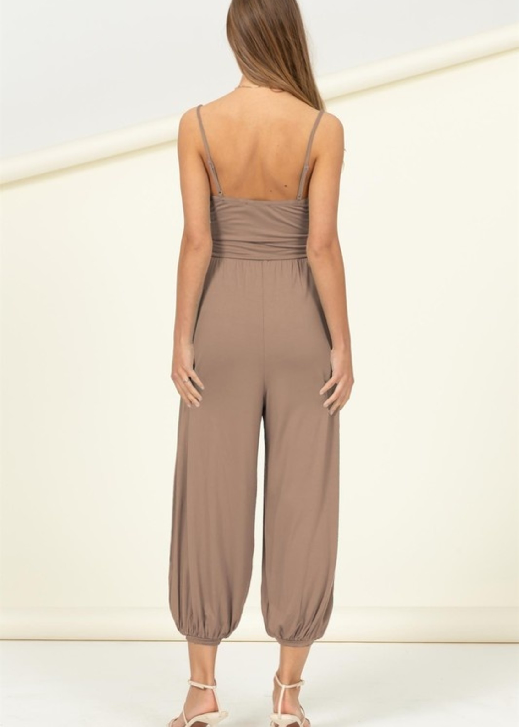 JOSEMOON SIDE CUTTING JUMP SUITS-