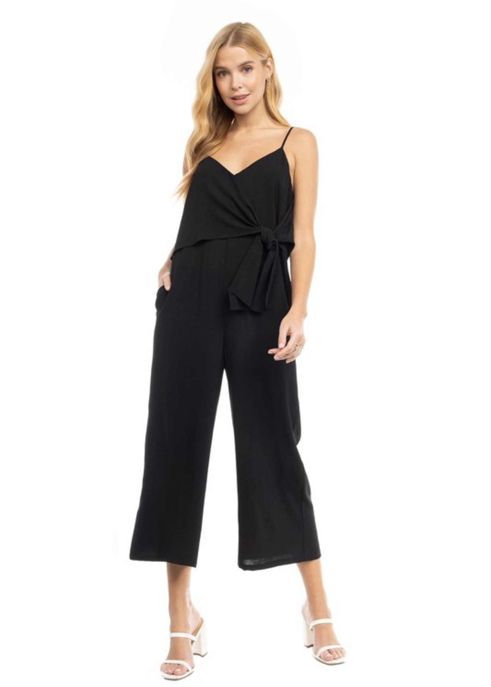 Side tie jumpsuit