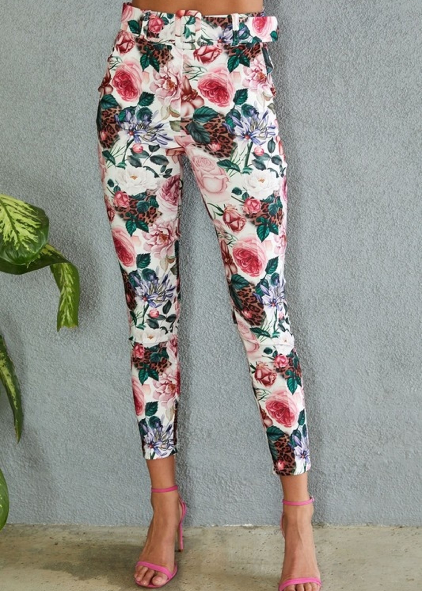 Patterned Tight Pants