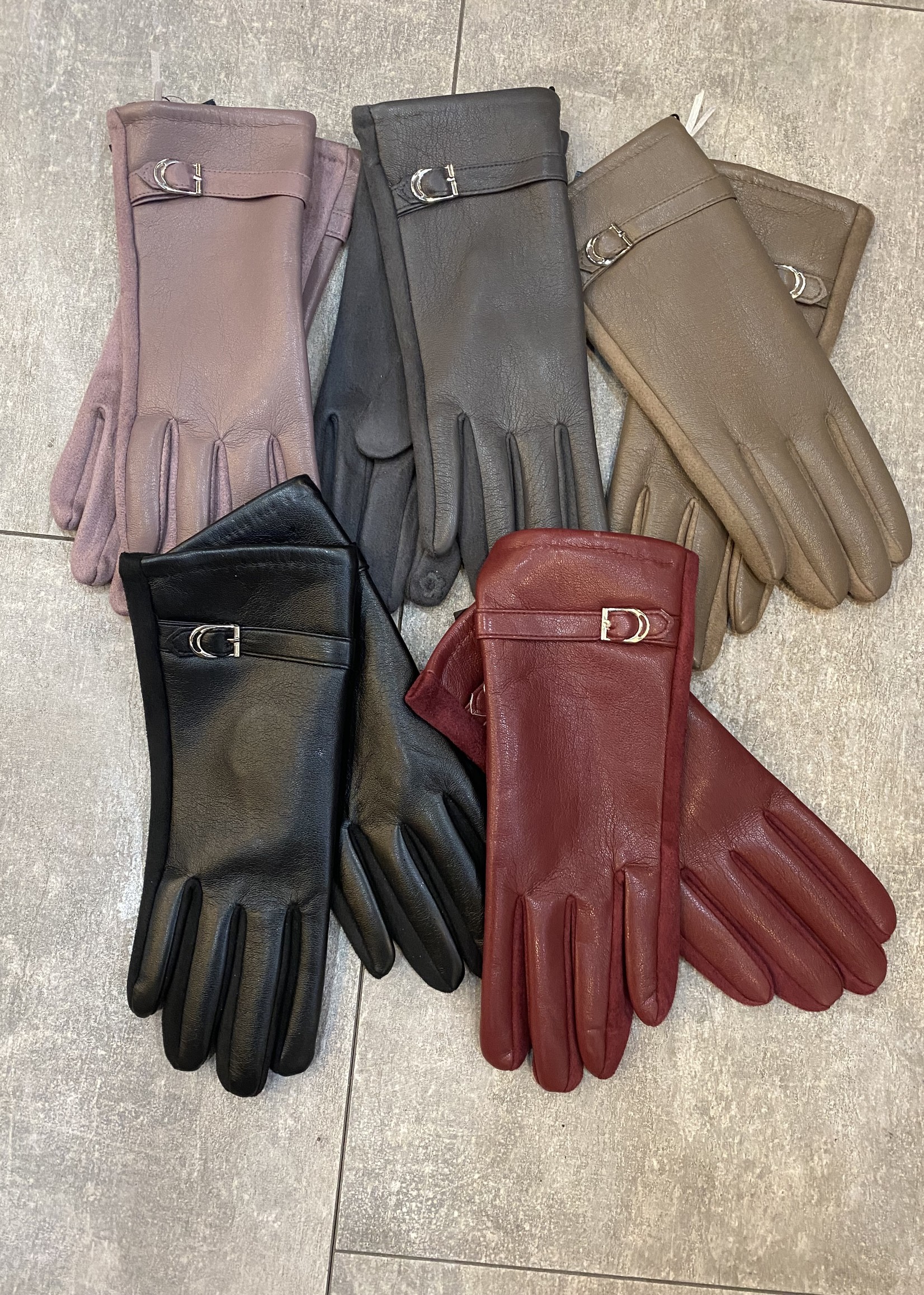 leather gloves smart touch