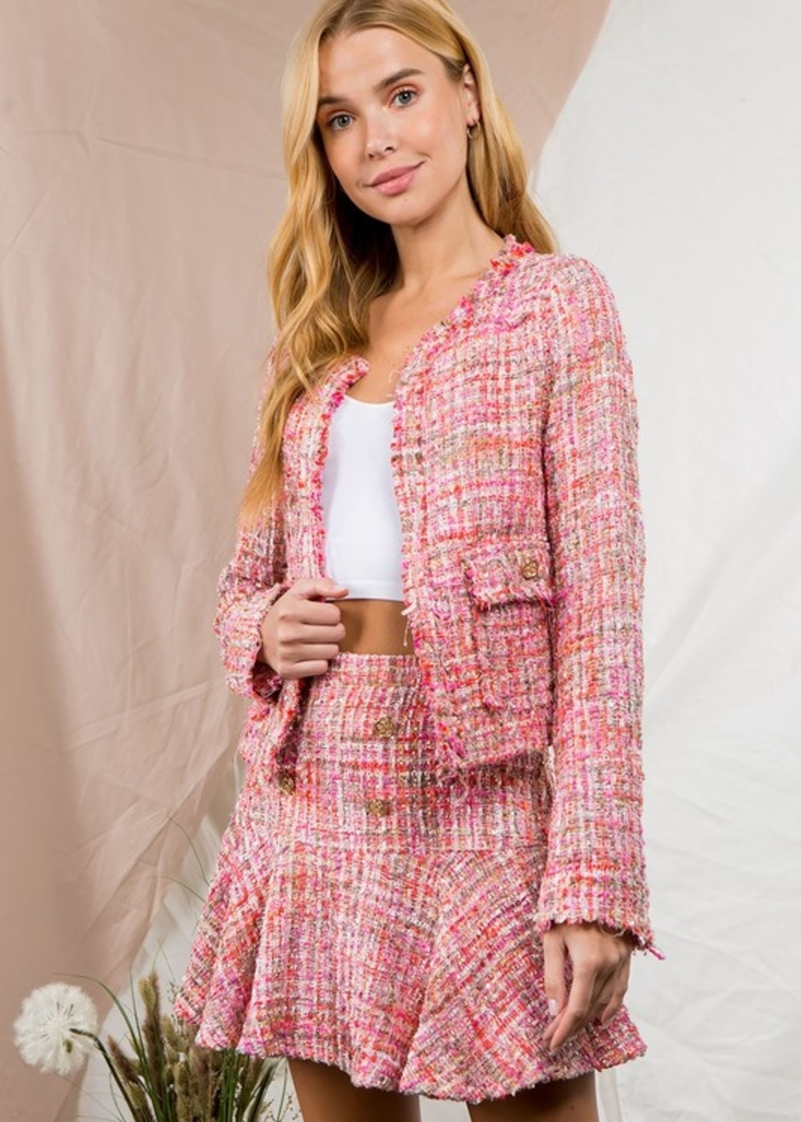 Pink Tweed Jacket