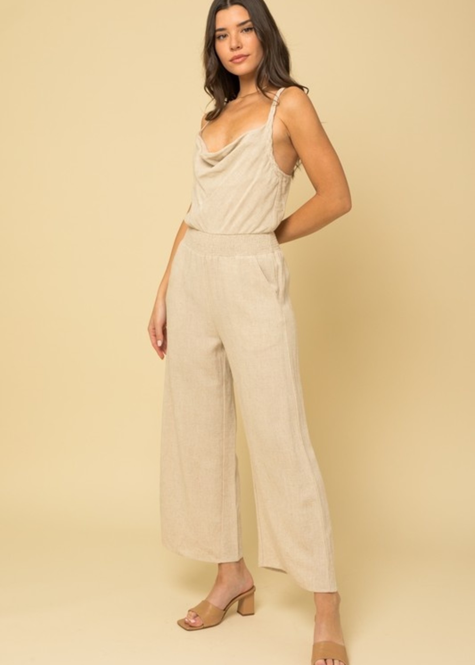 Braided strap jumpsuit