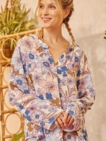 Print roll sleeve top