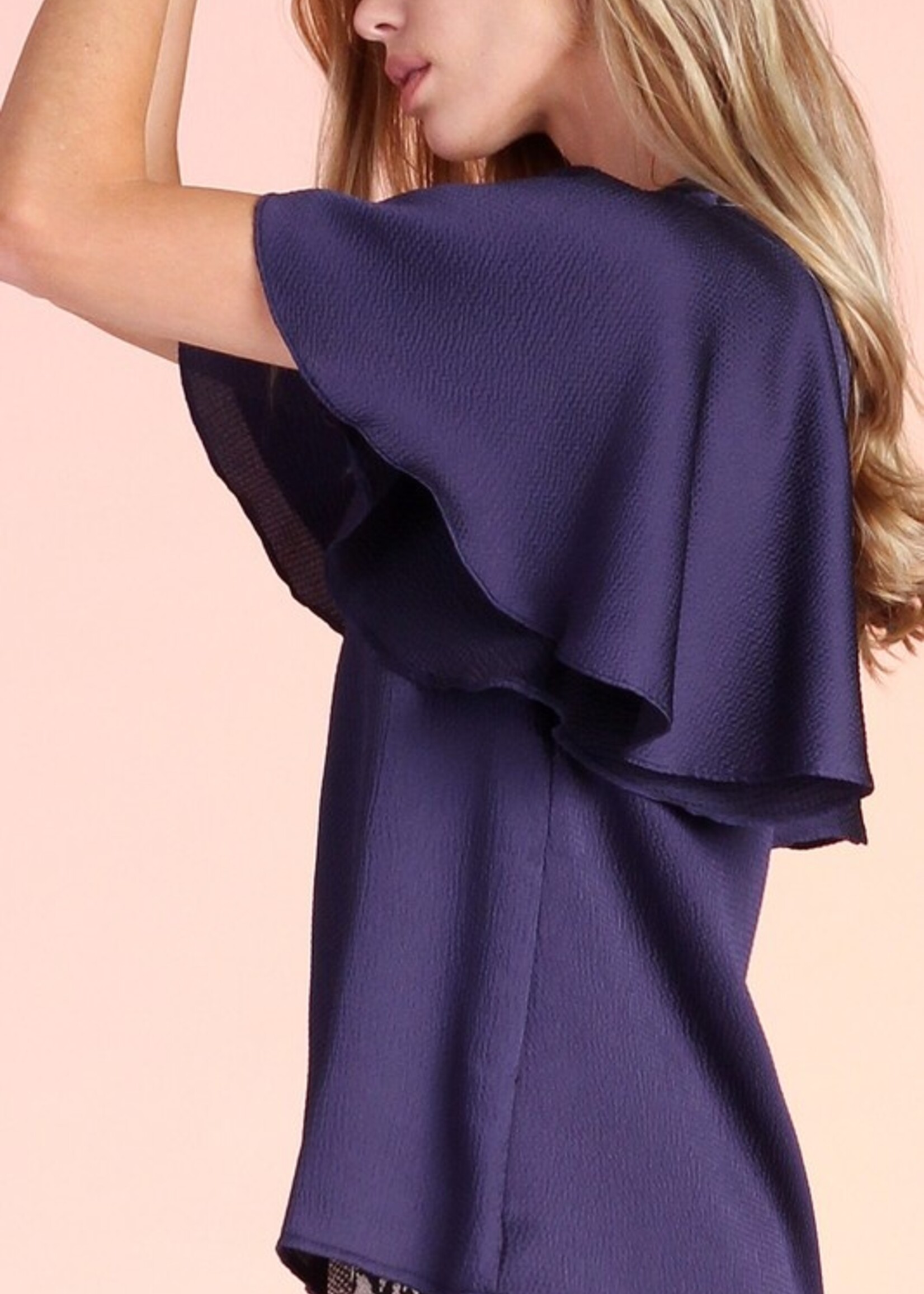 Bell-Sleeved Wrap Blouse