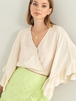 Flare sleeve top +2 colors