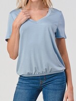 Band bottom tee +2 colors