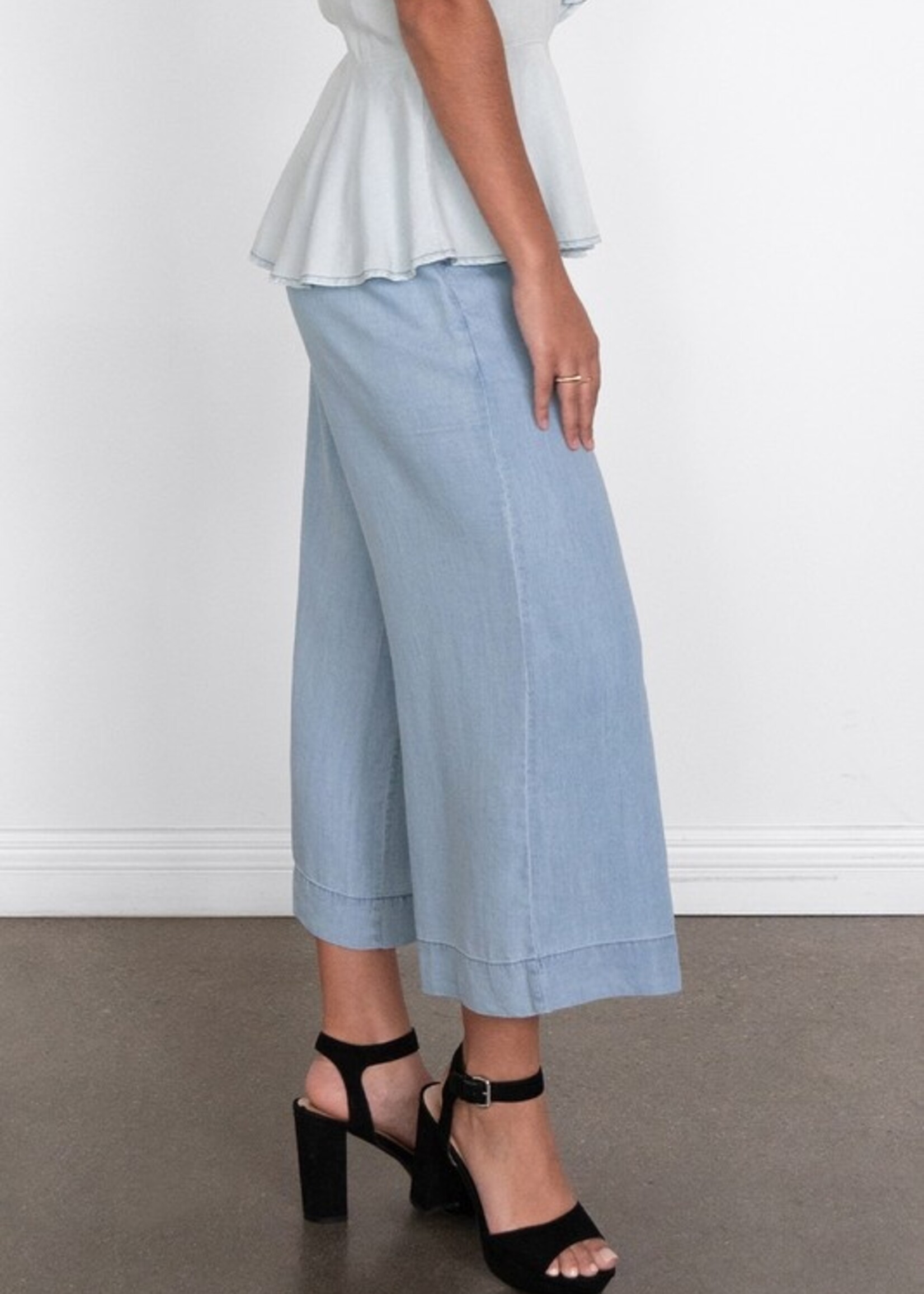 Tencel wide leg pant +2 colors