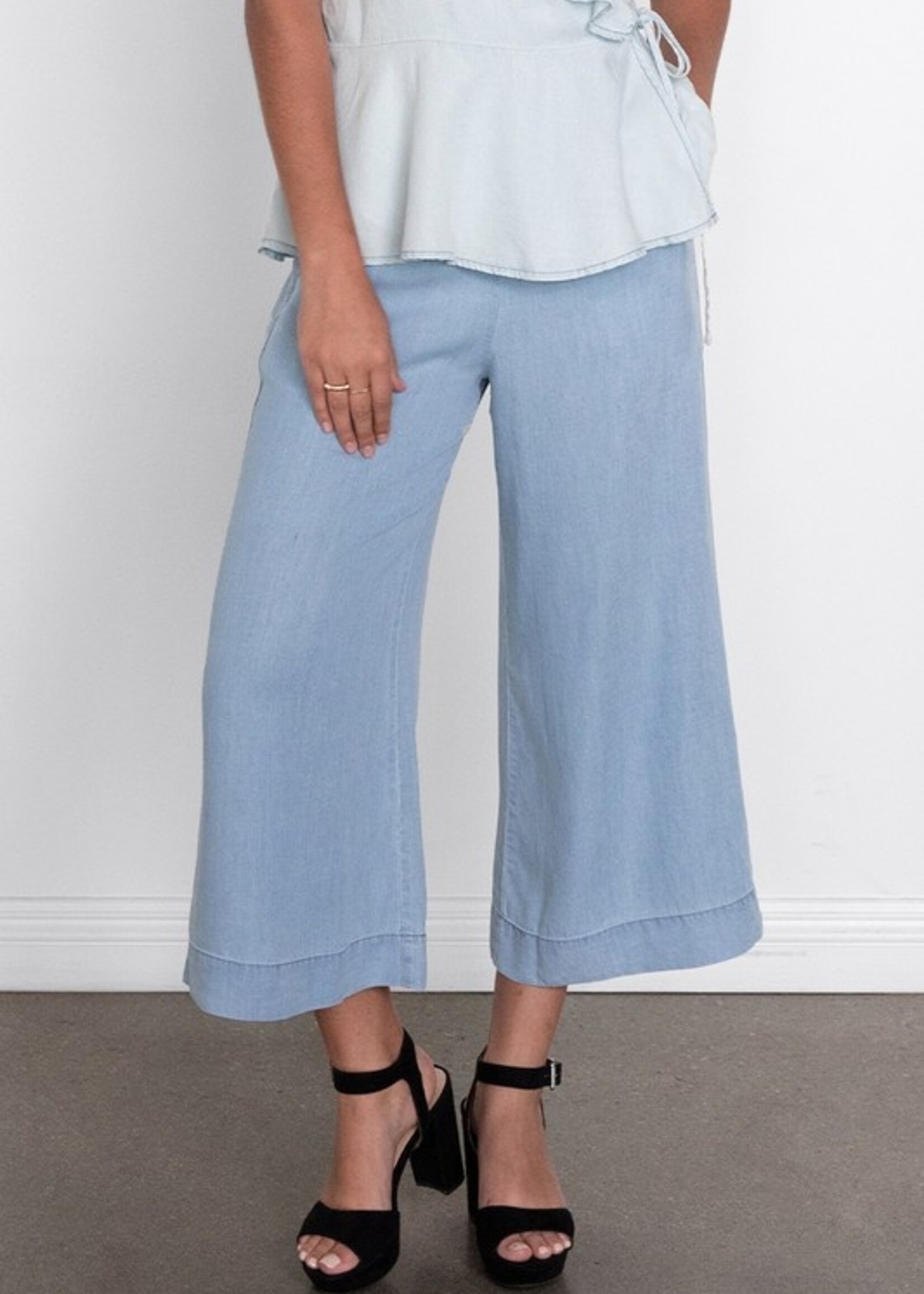 Tencel wide leg pant +2 colors