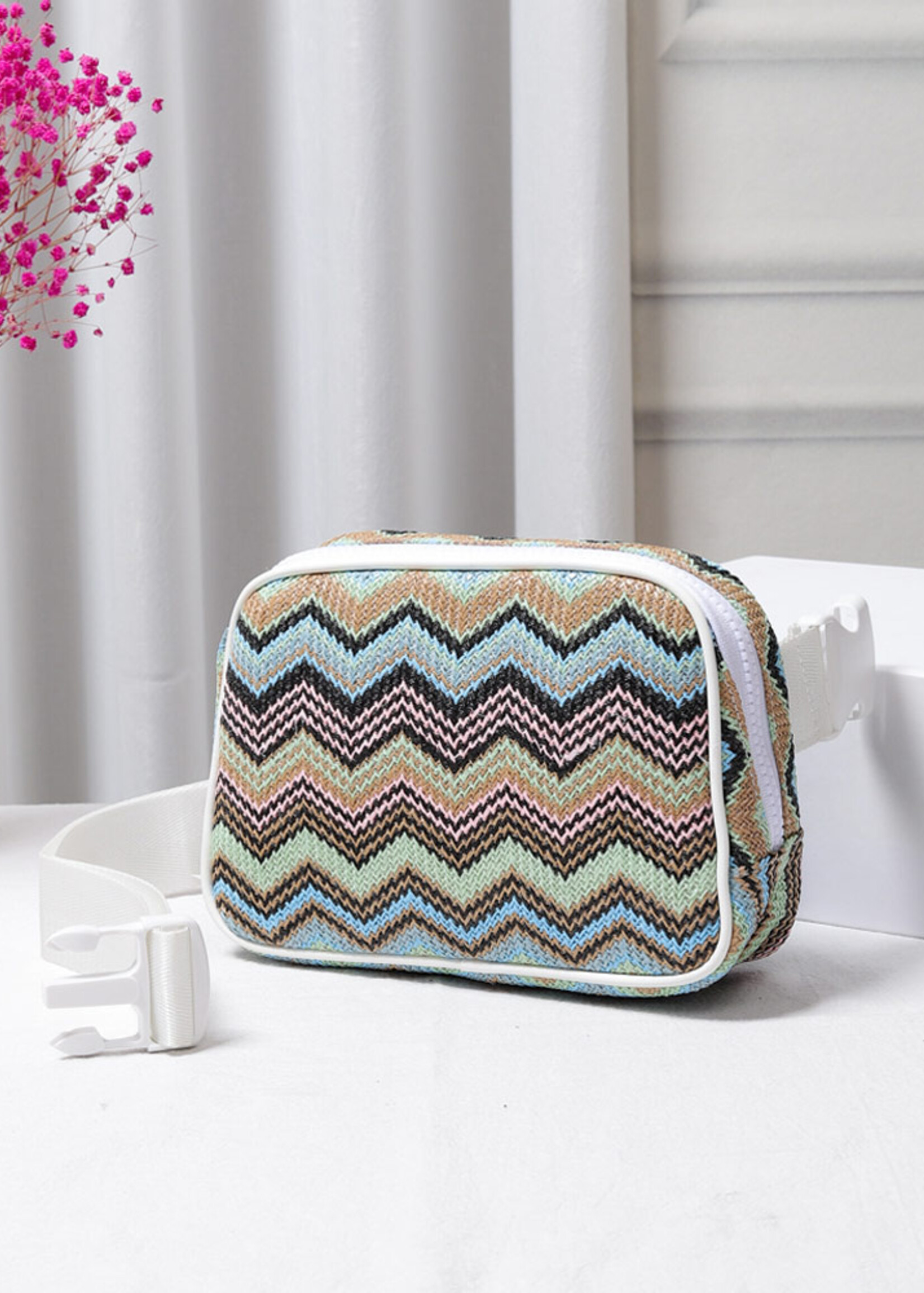 Chevron belt bag