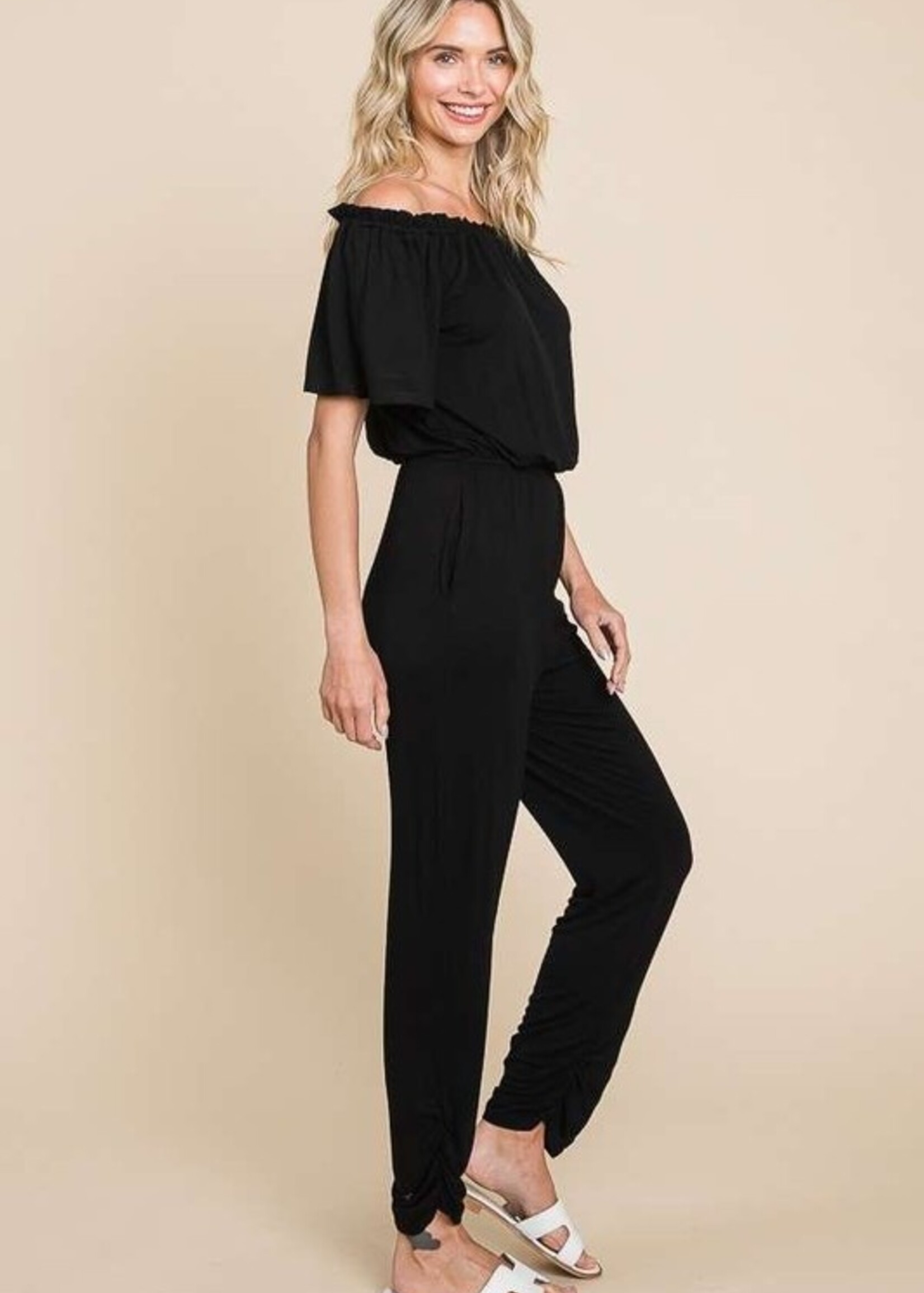 Off the shoulder jumpsuit +3 colors