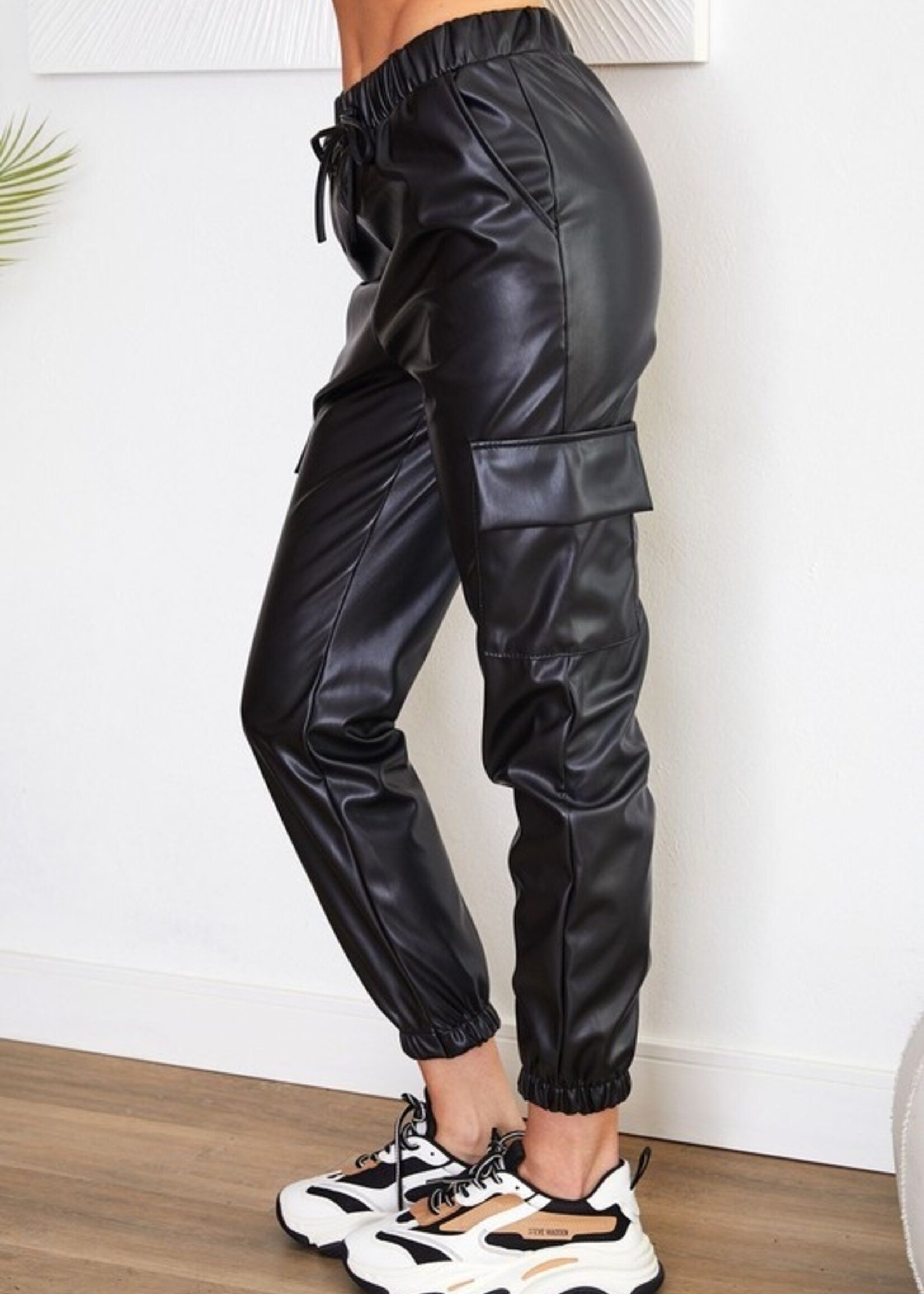 Leather Jogger