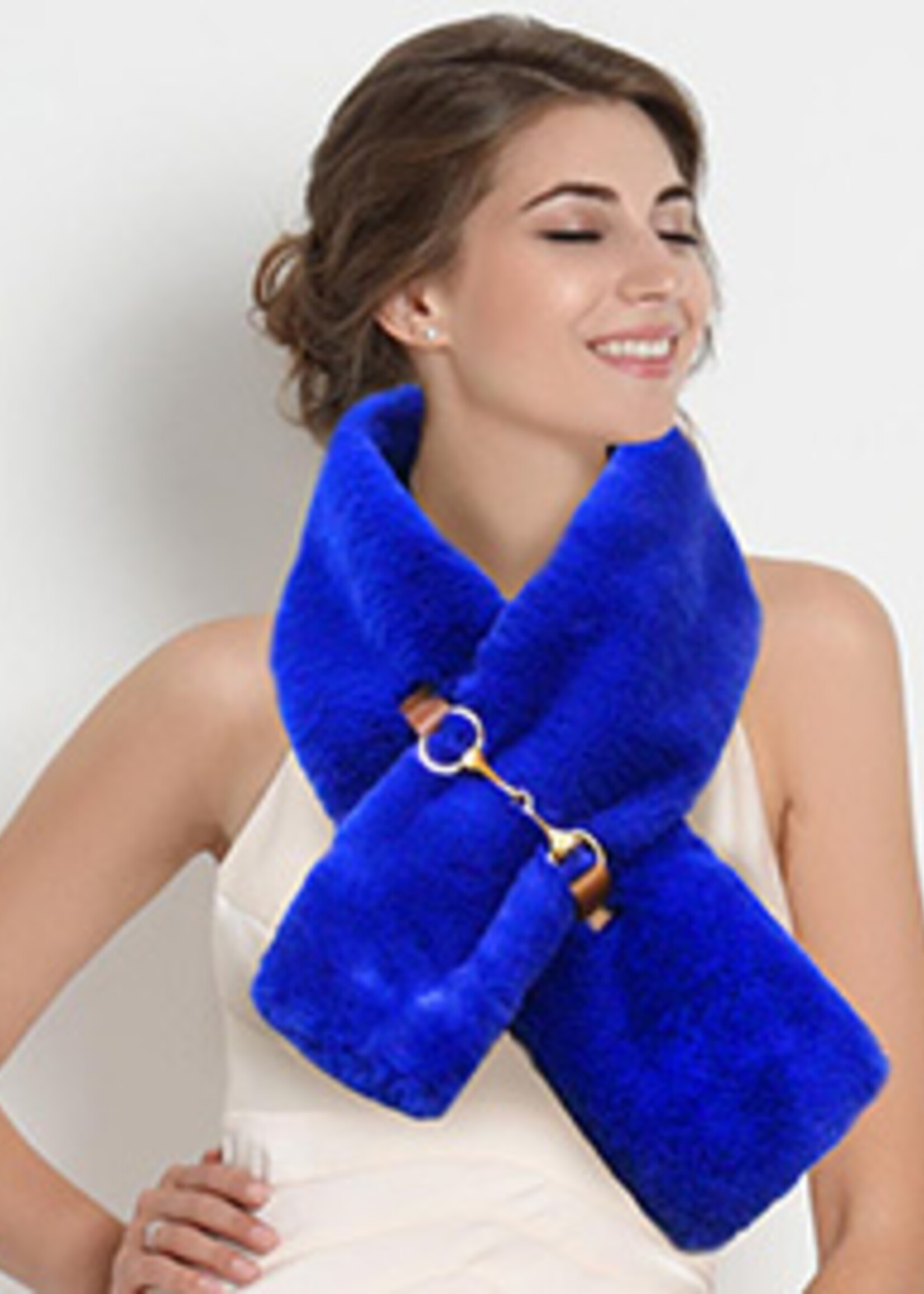Horsebit fur scarf +4 colors