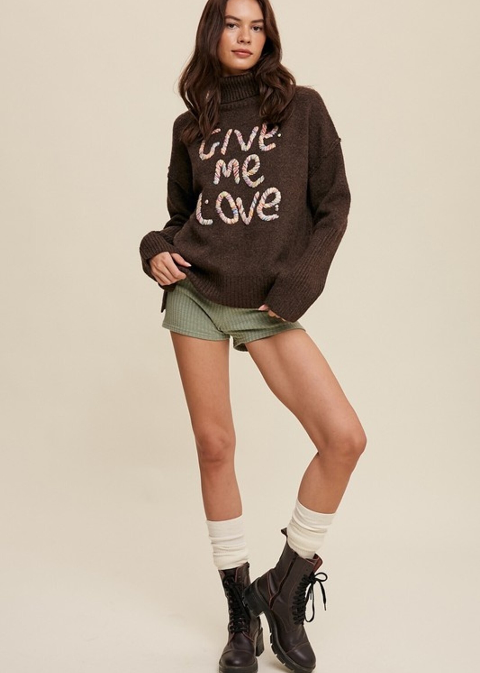 Give me love sweater