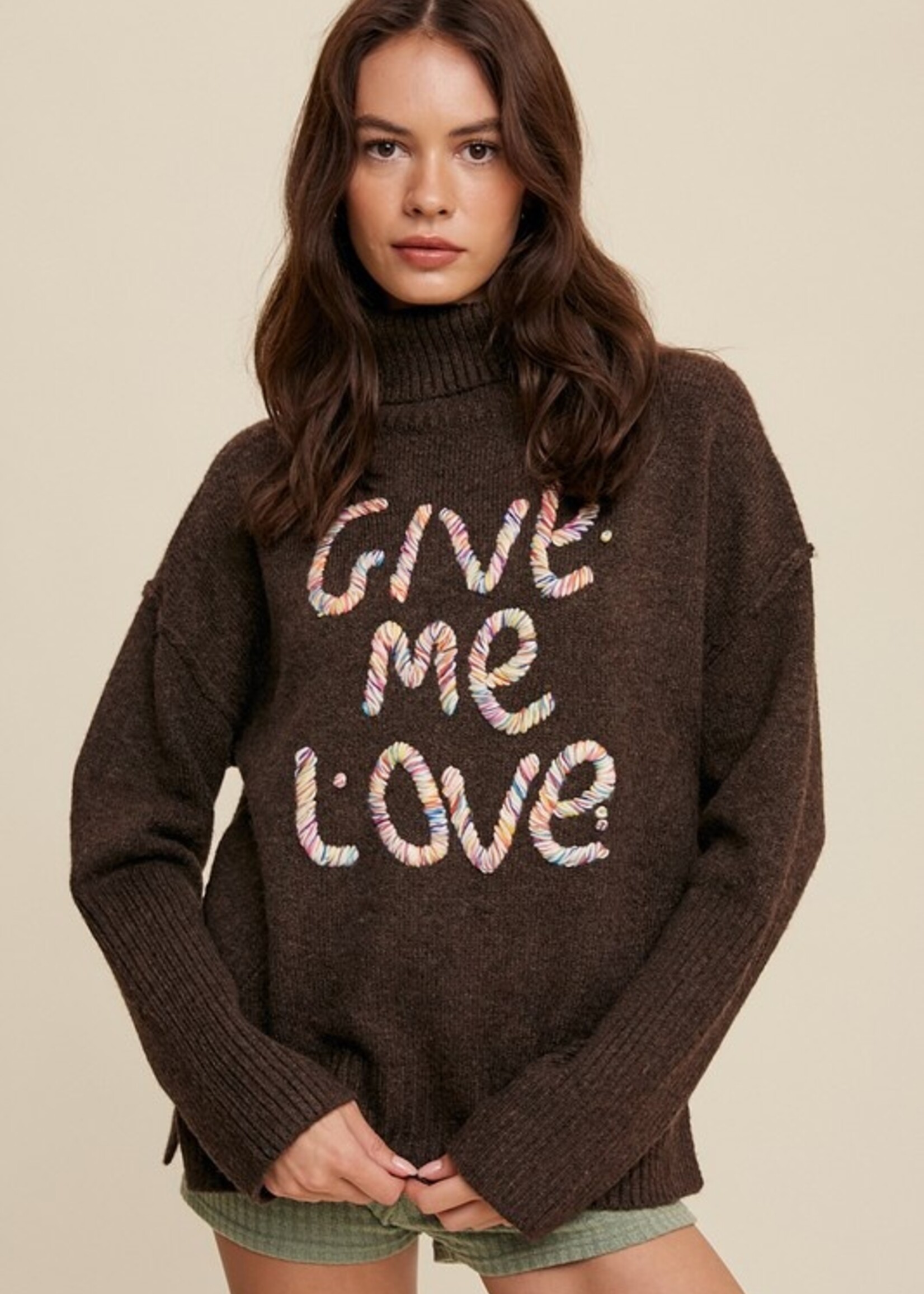 Give me love sweater