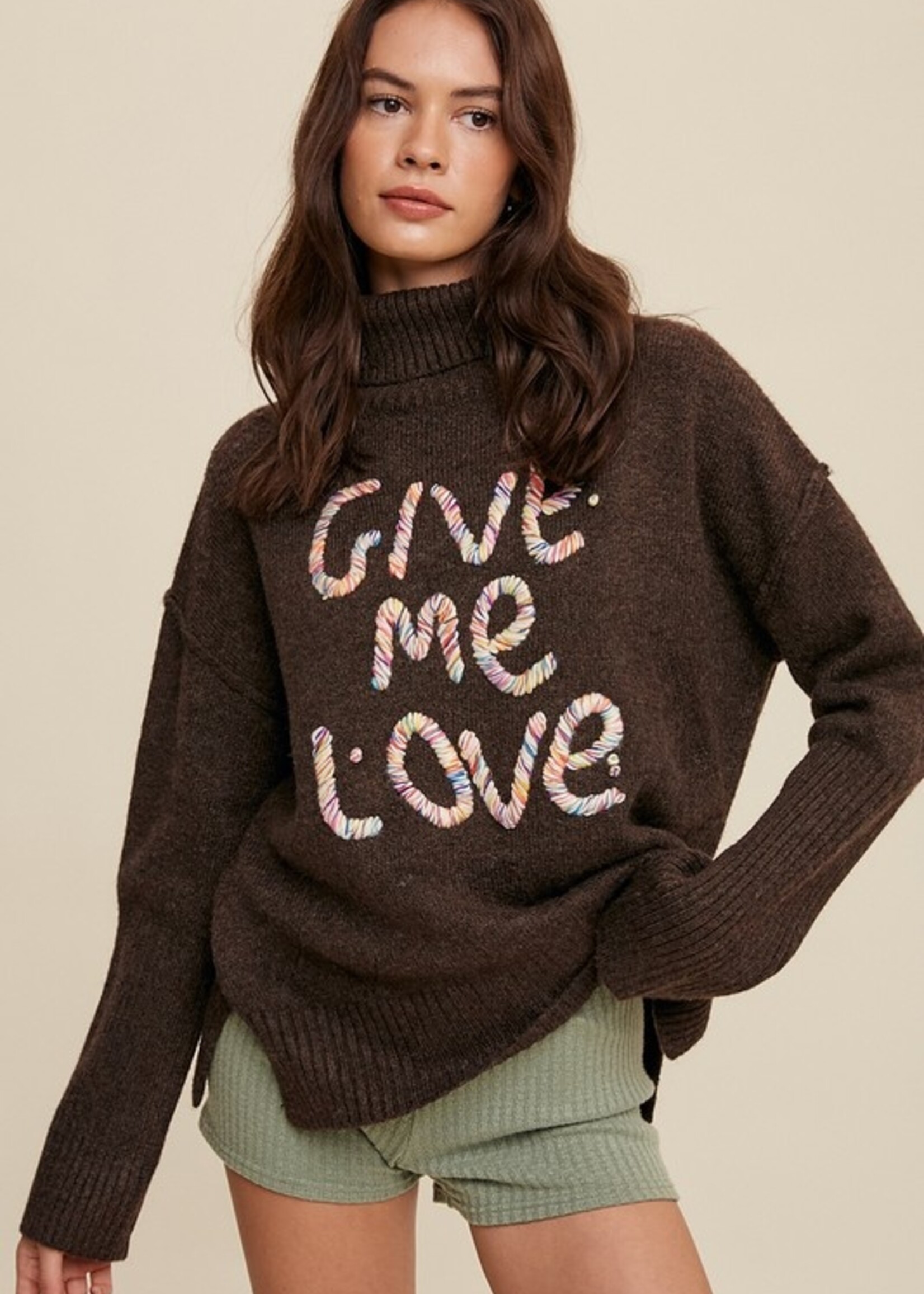 Give me love sweater