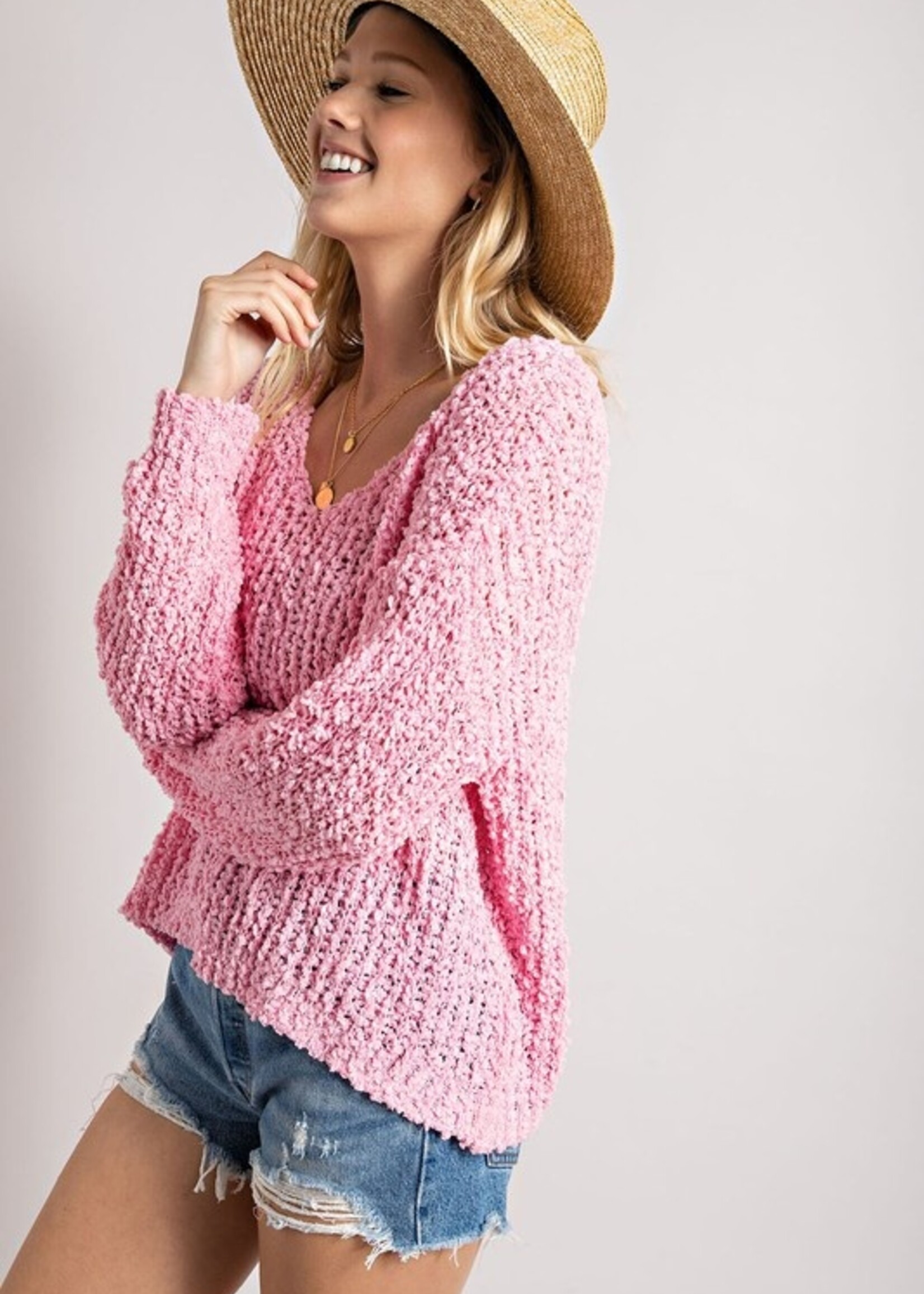 Popcorn V sweater +4 colors