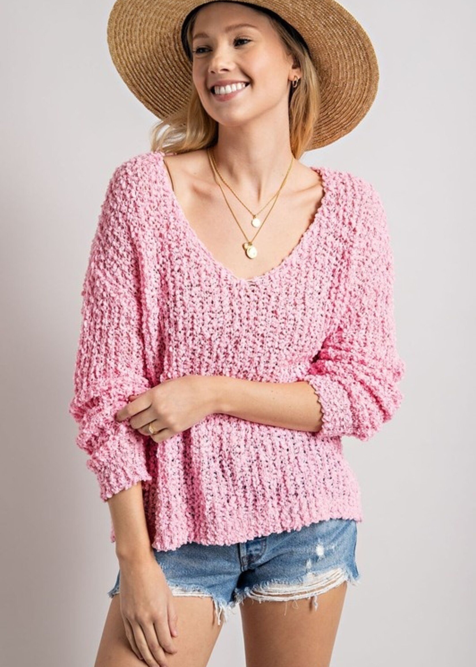 Popcorn V sweater +4 colors