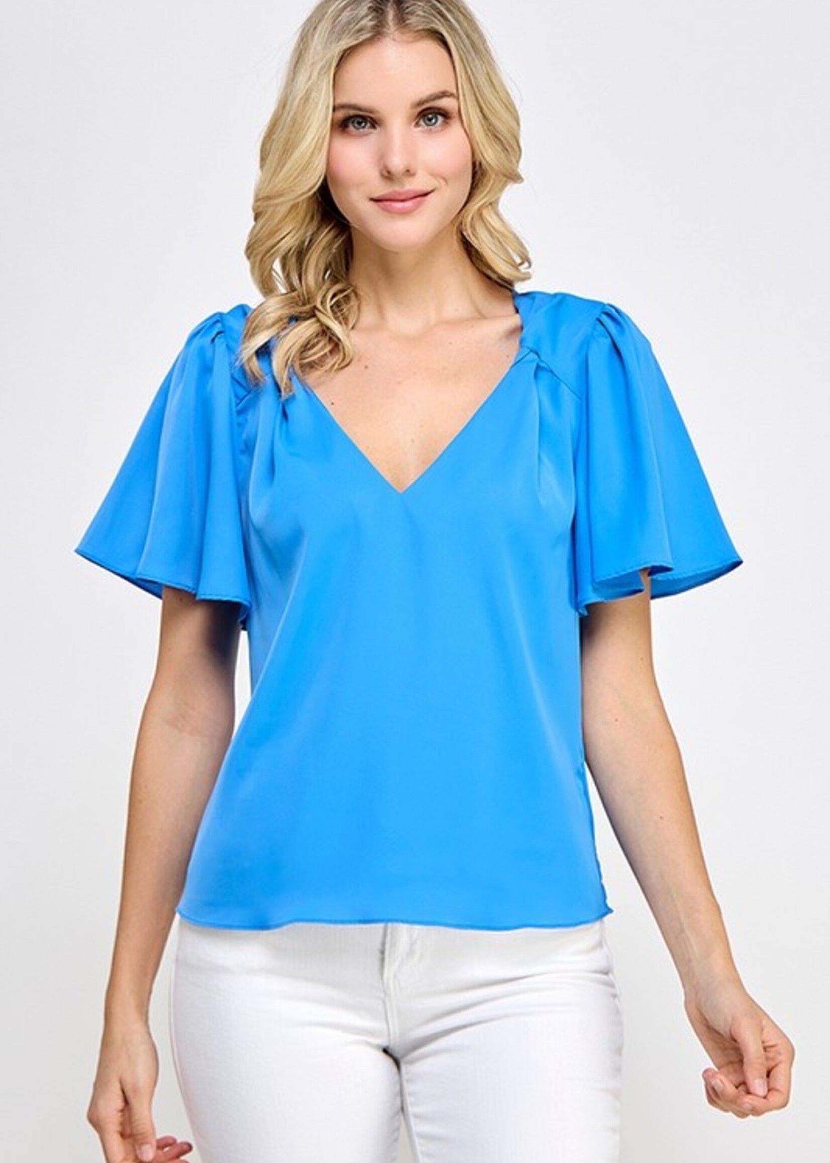 Flutter sleeve blouse +2 colors