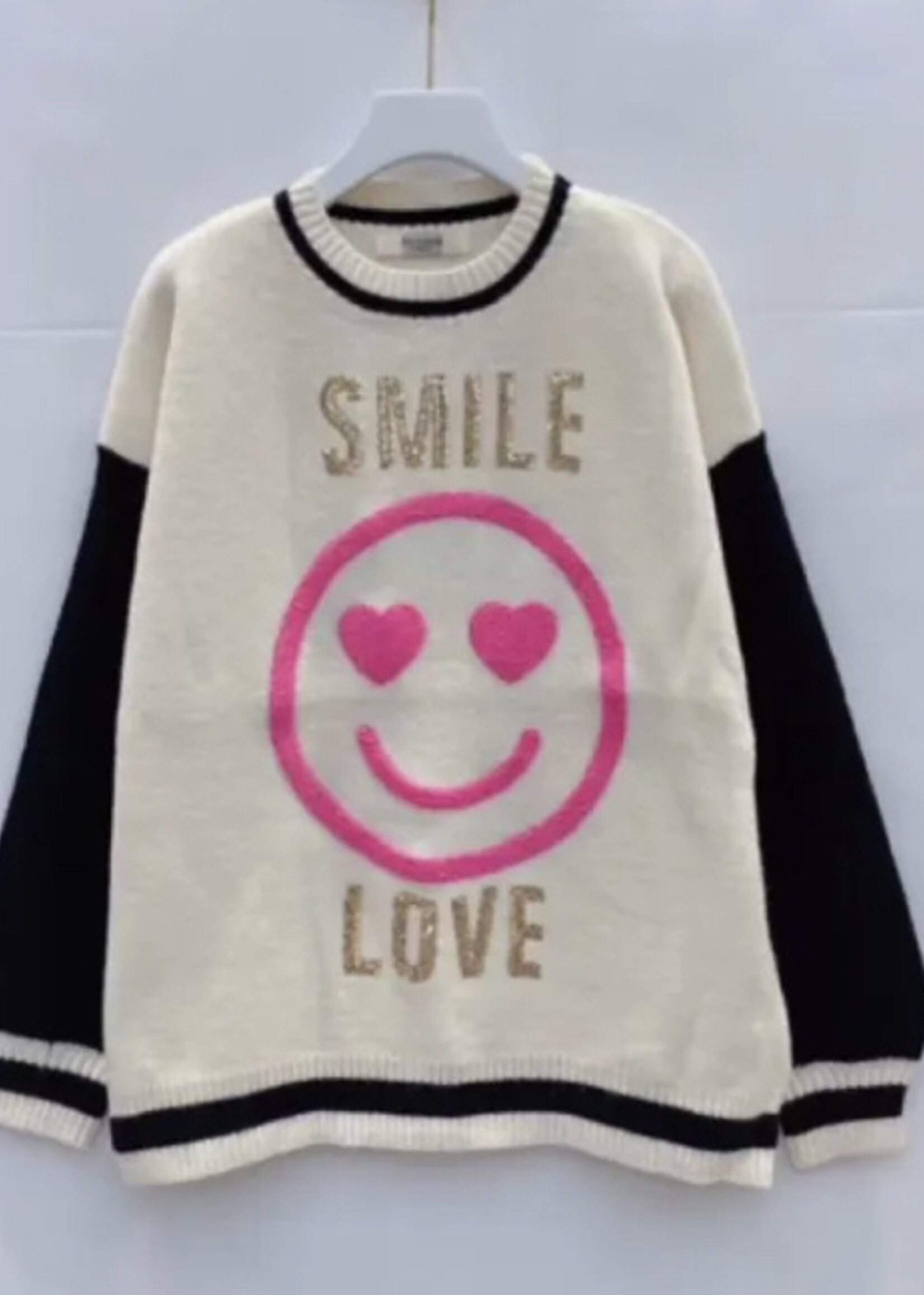 Smile love sweater +2 colors
