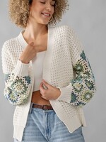 Crochet sleeve cardigan +2 colors