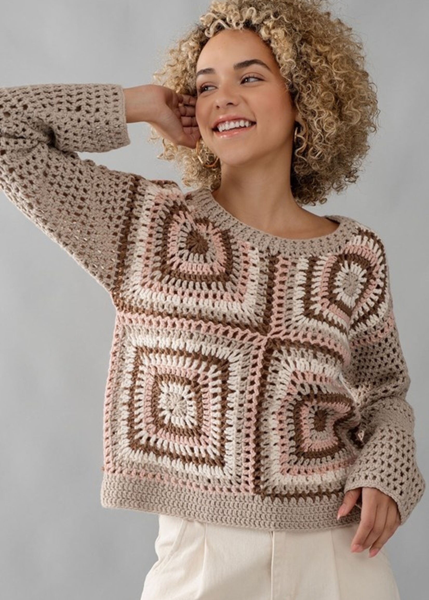 Multi crochet sweater