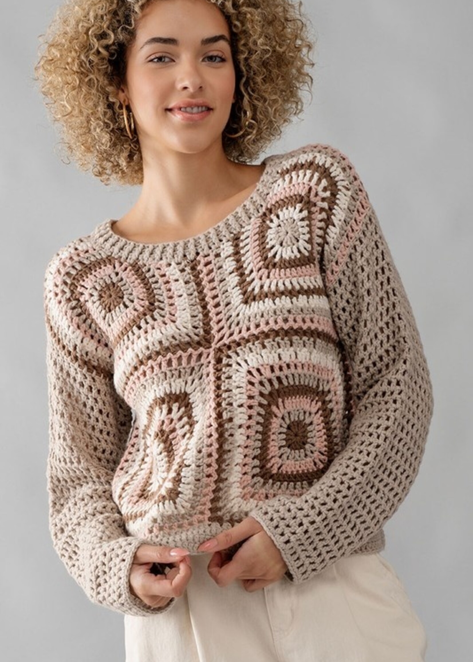 Multi crochet sweater
