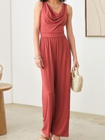 Cowl neck jumpsuit