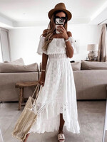 Eyelet maxi dress