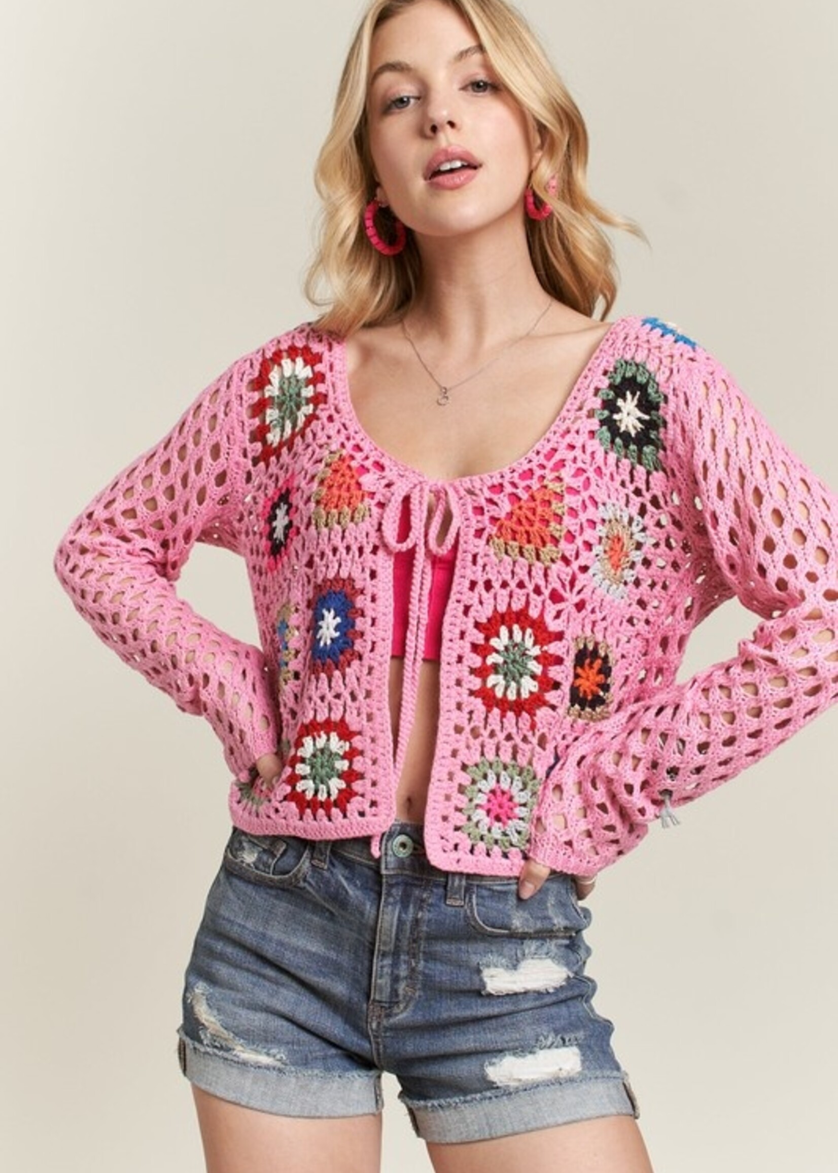 Crochet open cardigan +3 colors