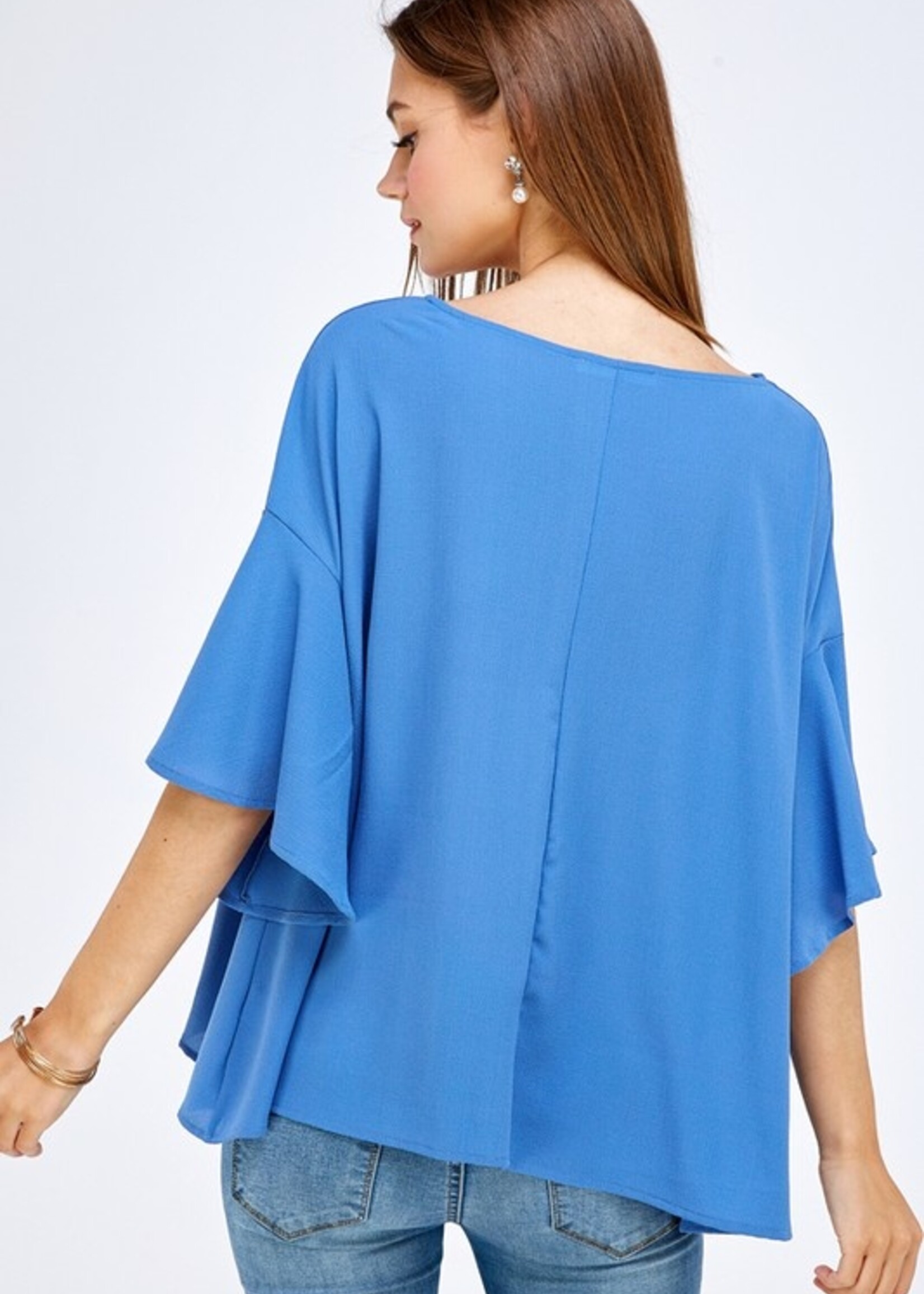 Flare sleeve blouse