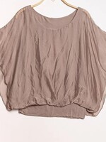 Banded bottom silk top +3 colors