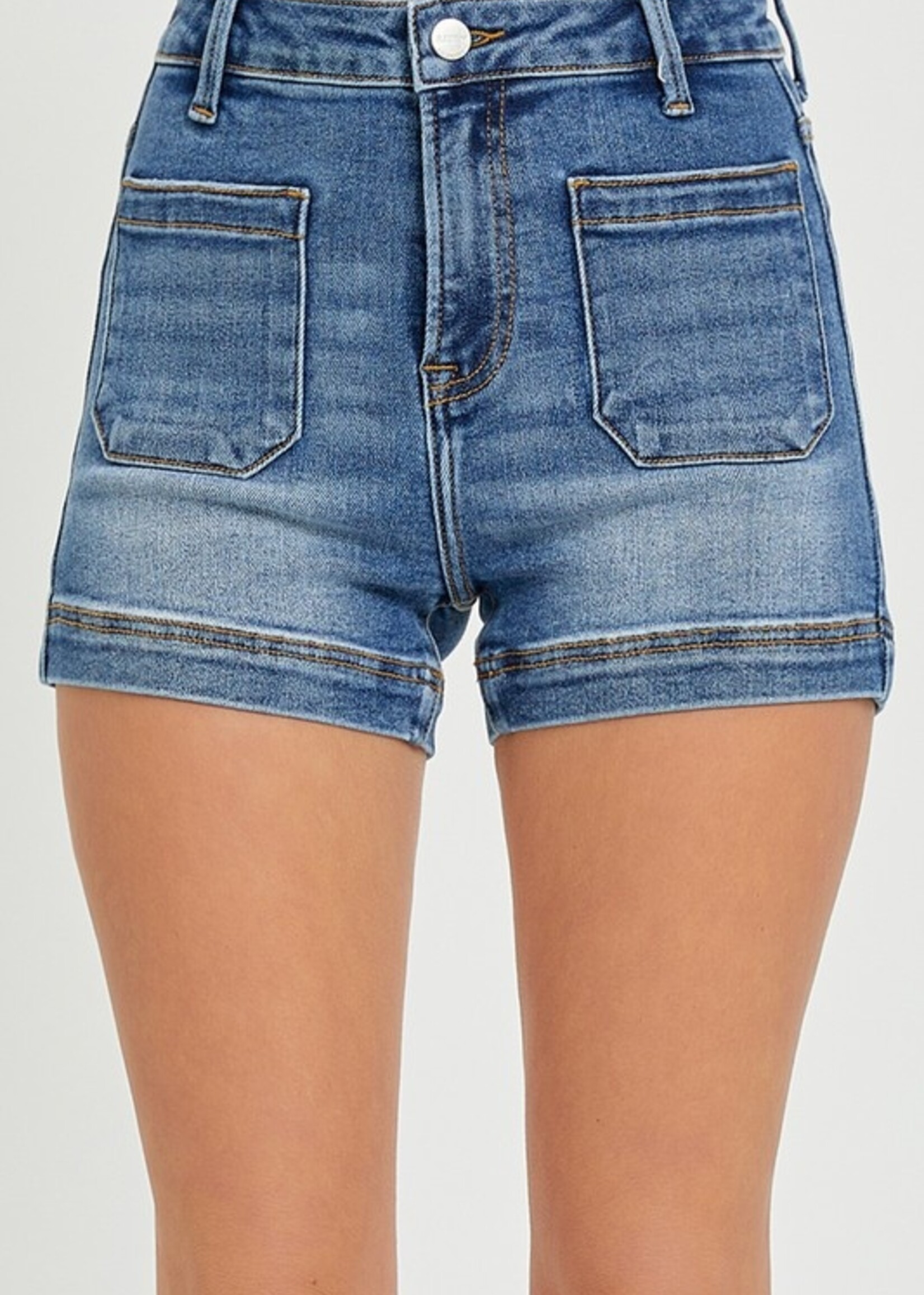 Denim front pocket shorts +2 washes