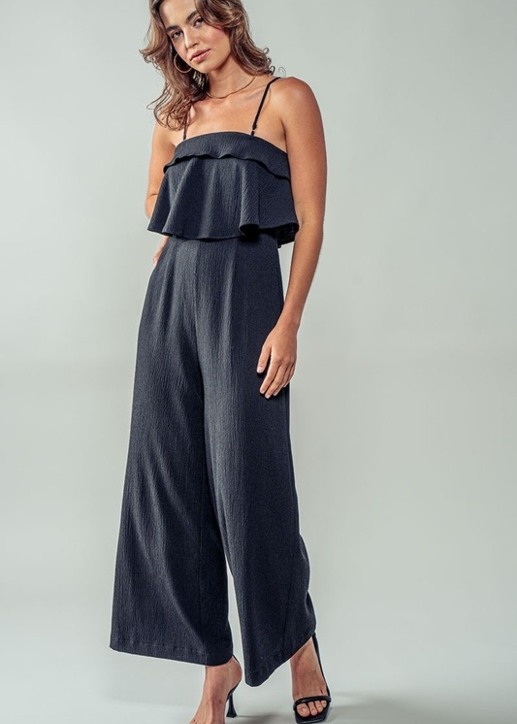 Ruffled layer jumpsuit +2 colors