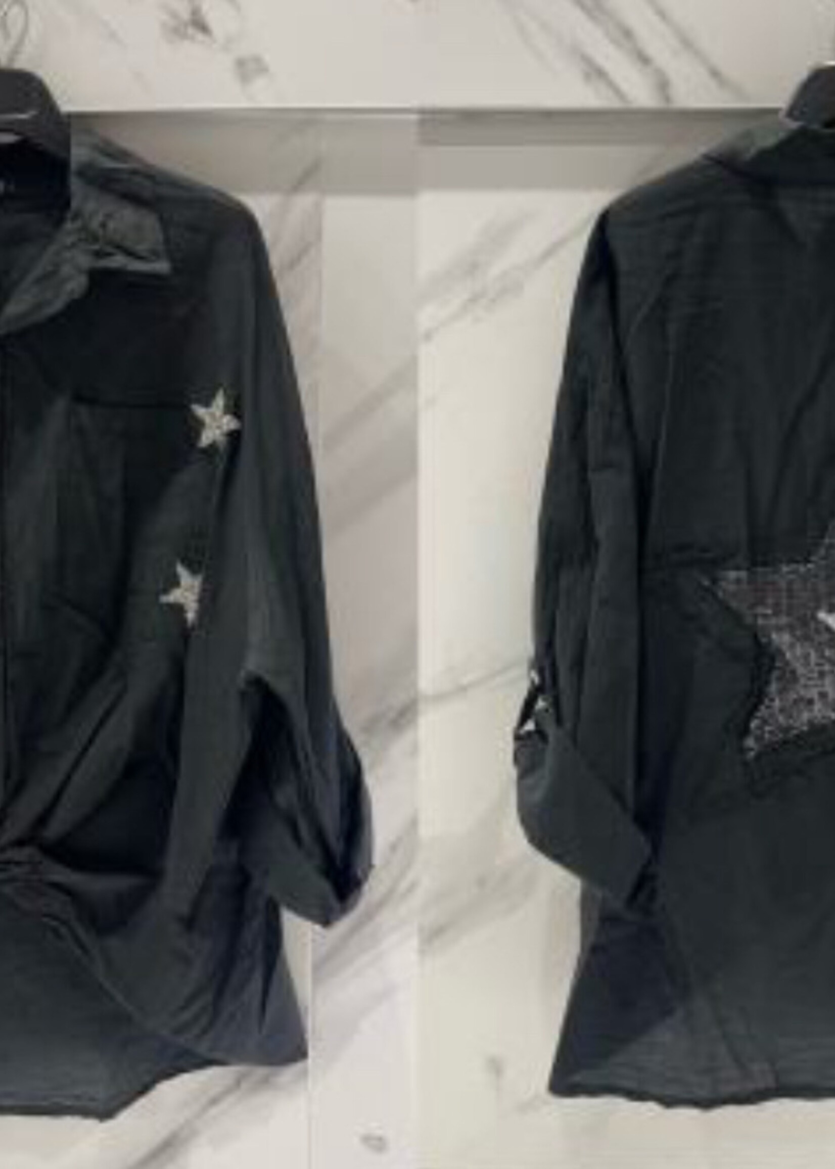 Star patch tie front +2 colors