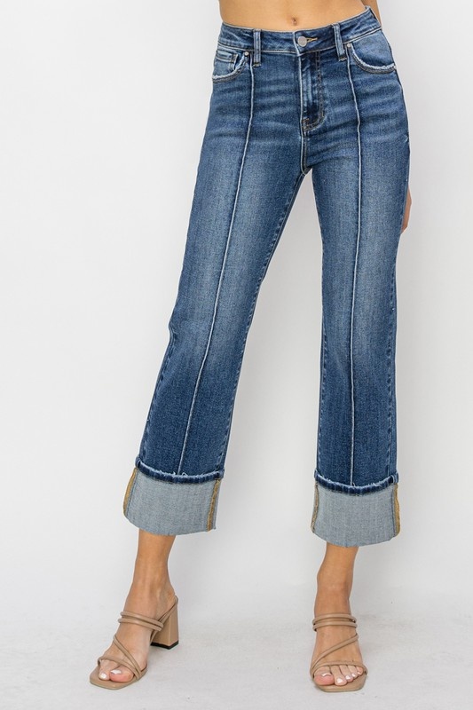 Pintuck cuff jean 5723 - Towne Boutique